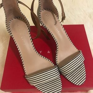 Kelly & Katie stripped sandals
